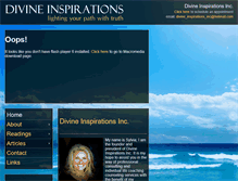 Tablet Screenshot of divine-inspirations-inc.com
